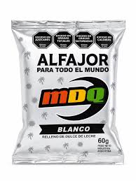 ALFAJOR MDQ BLANCO 60gr (comprando 3 o mas precio mayorista)